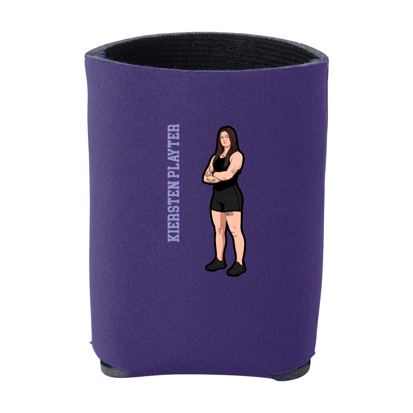 Can Holder — Name Vertical in Purple