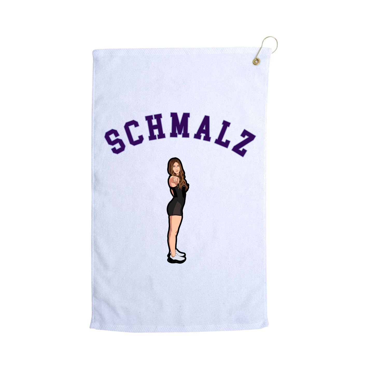 Golf Towel — Shirsey Arch in White