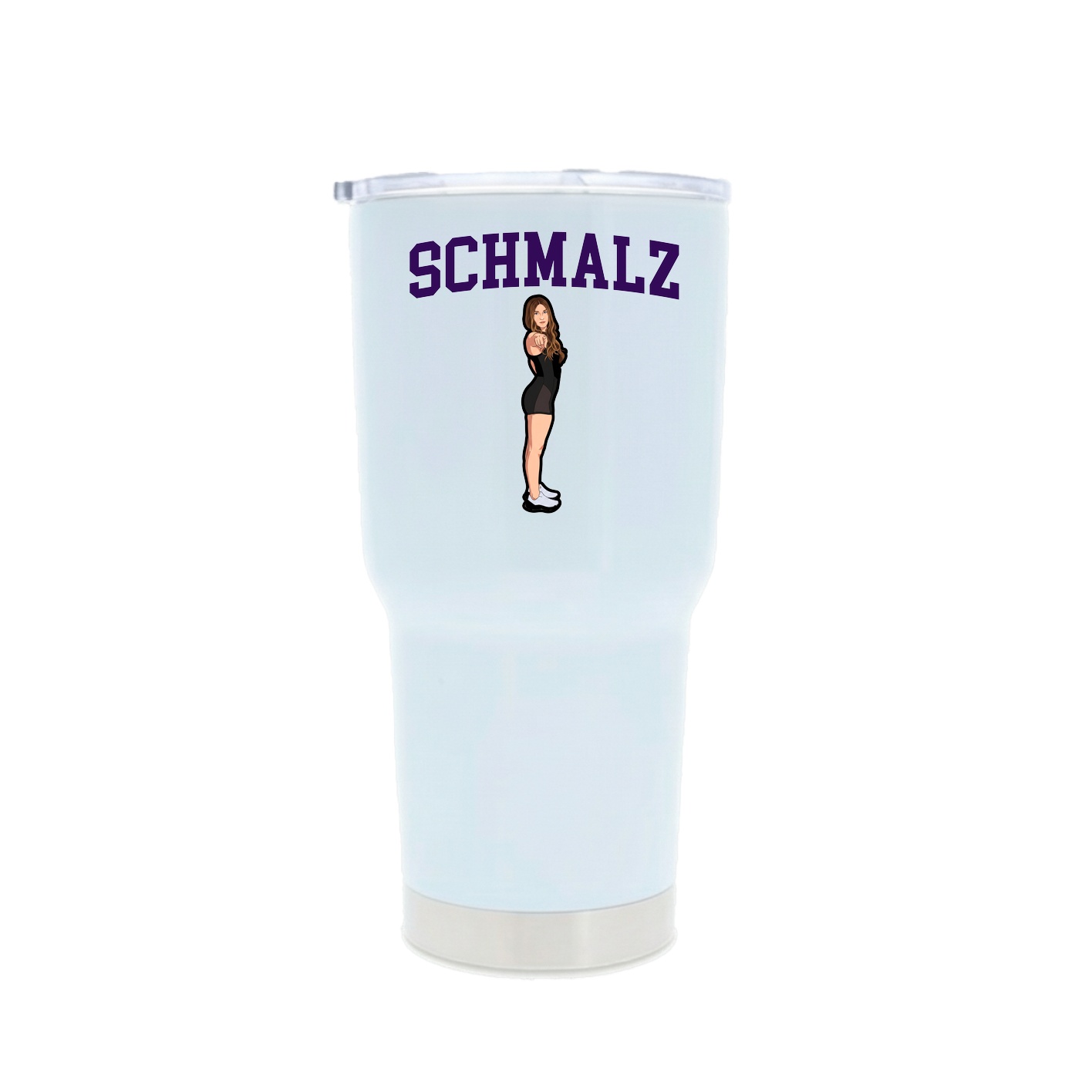 30oz Stainless Steel Tumbler — Shirsey in White