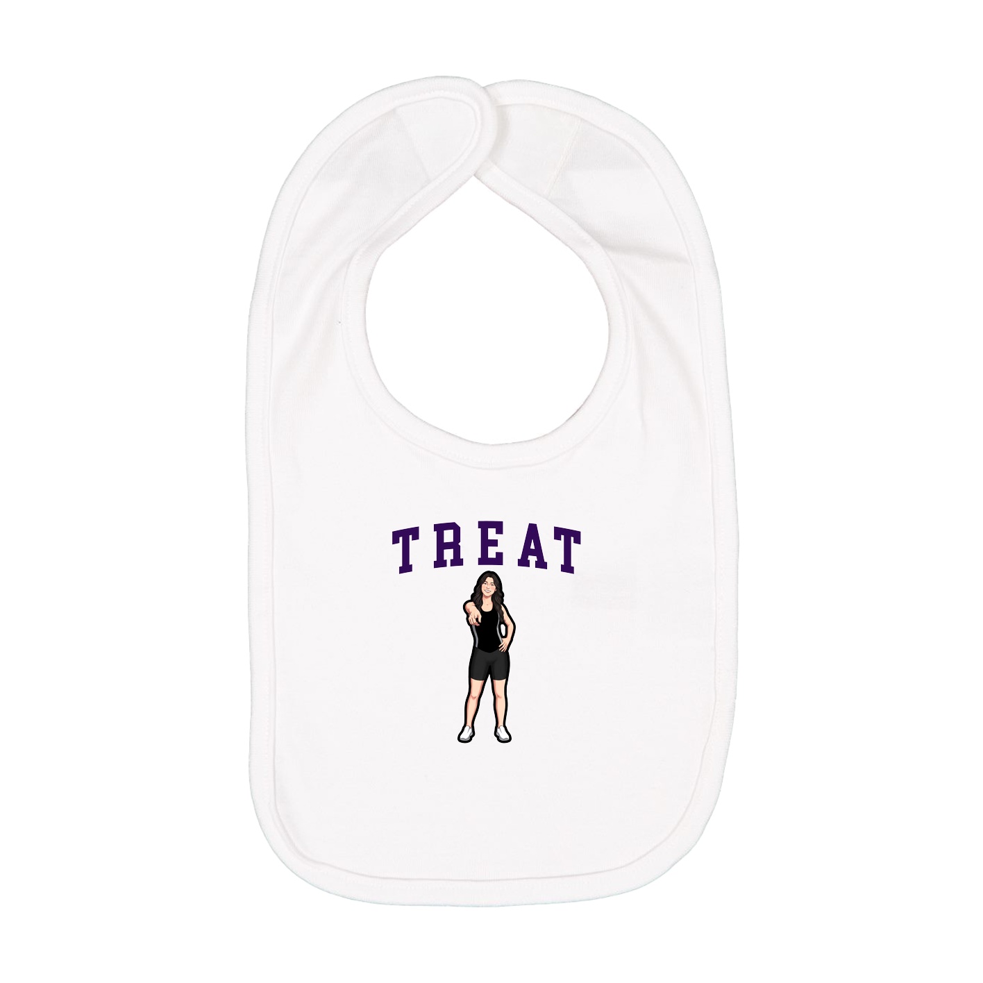 Infant Bib — Shirsey in White