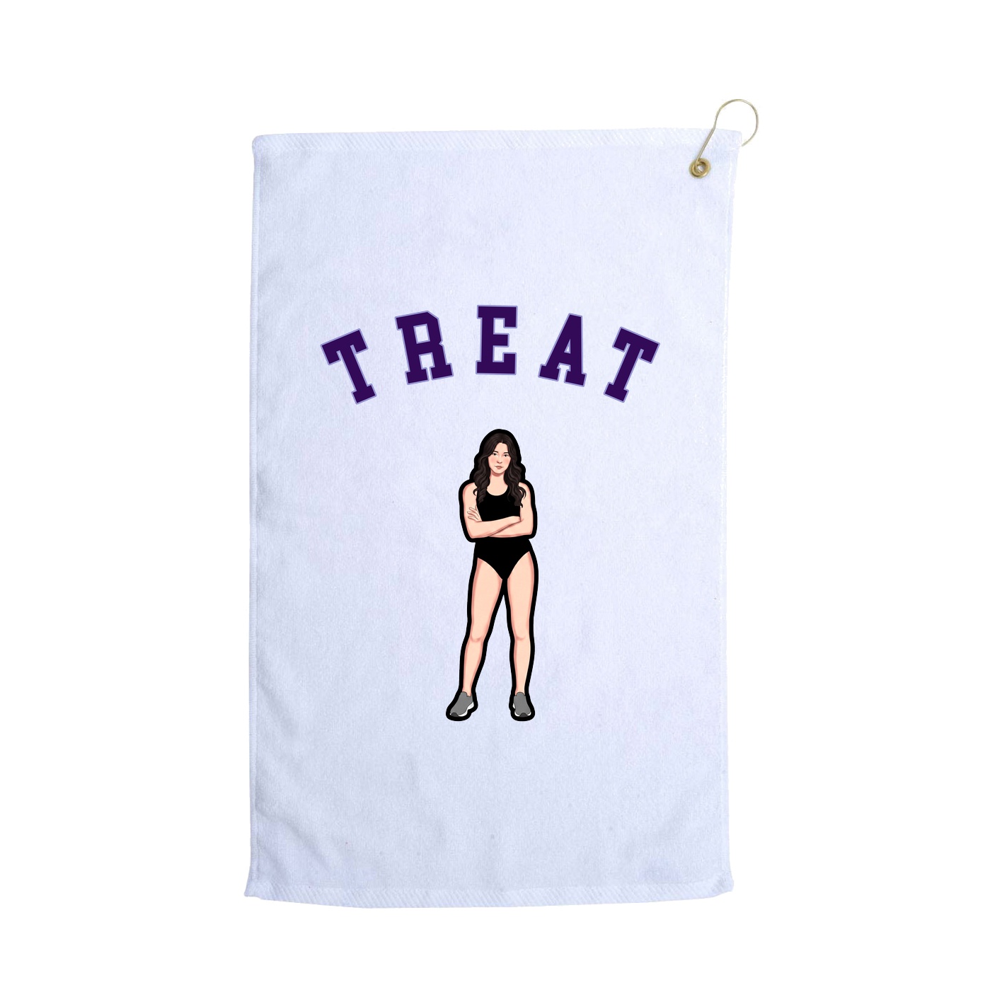 Golf Towel — Shirsey Arch in White