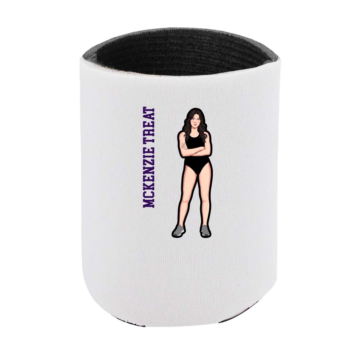 Can Holder — Name Vertical in White