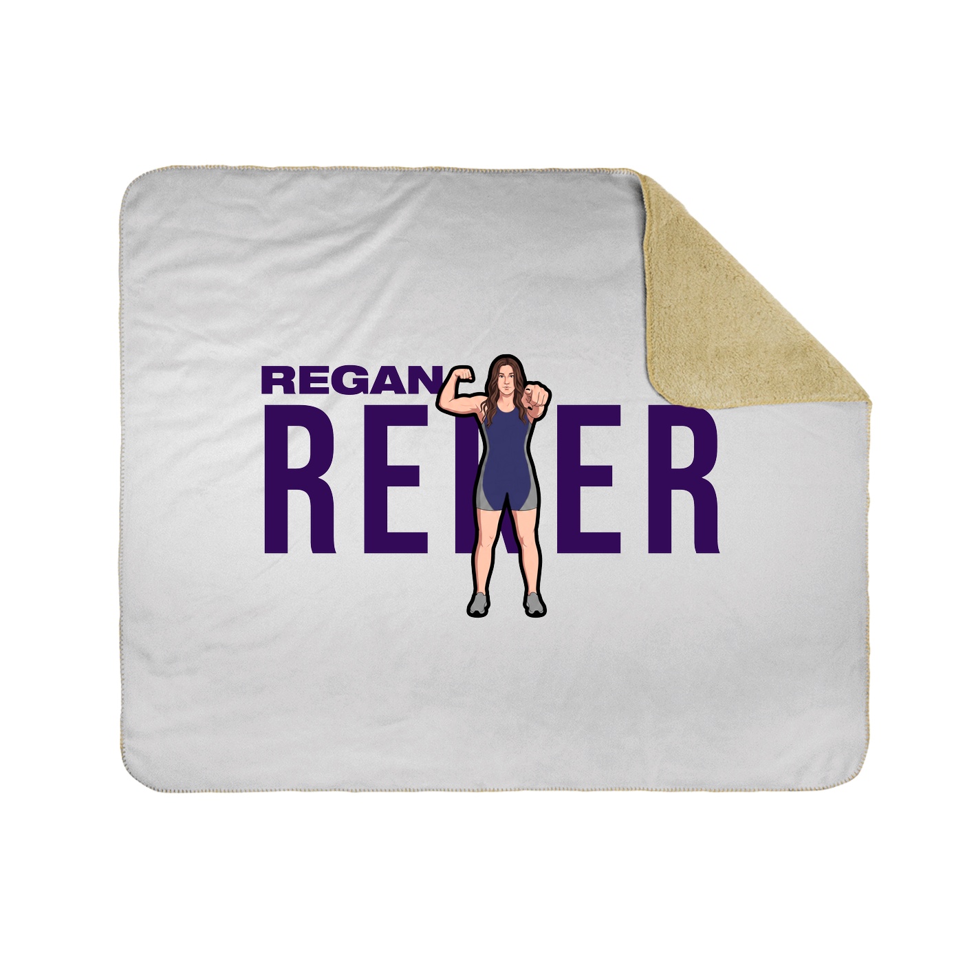 Throw Blanket — Player Name in White