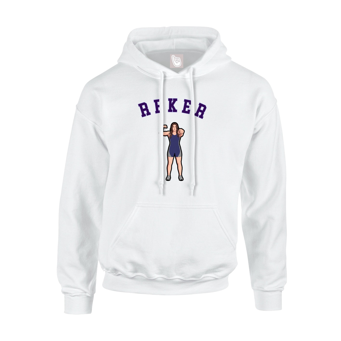 Youth Hoodie — Shirsey Arch in White