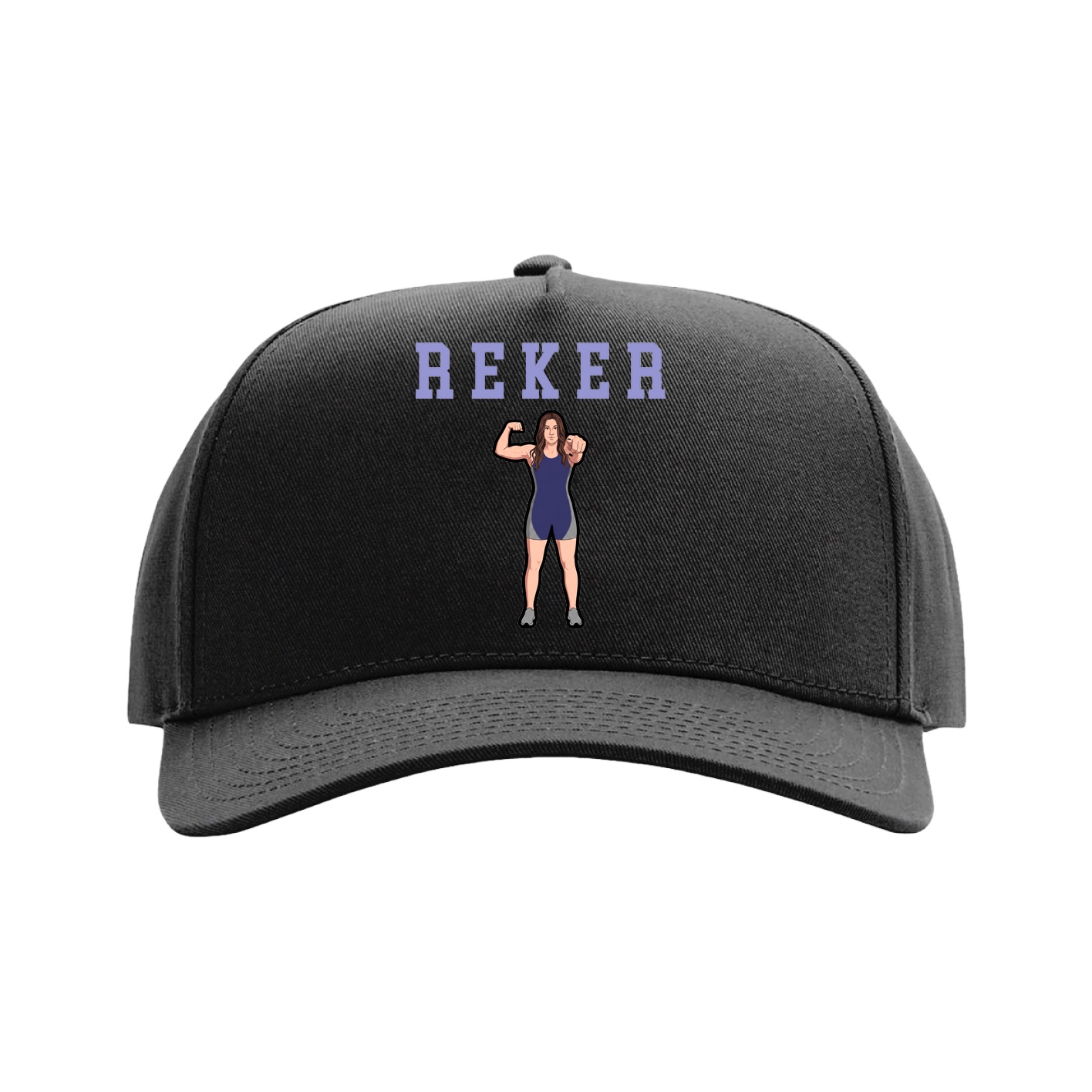 Full Fabric Five-Panel Champ Cap — Shirsey in Black