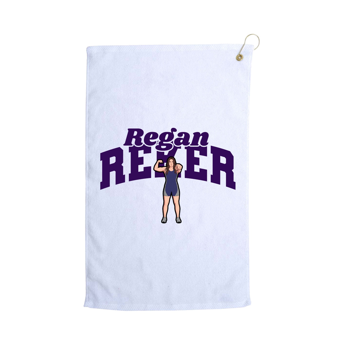 Golf Towel — Signature Arch in White