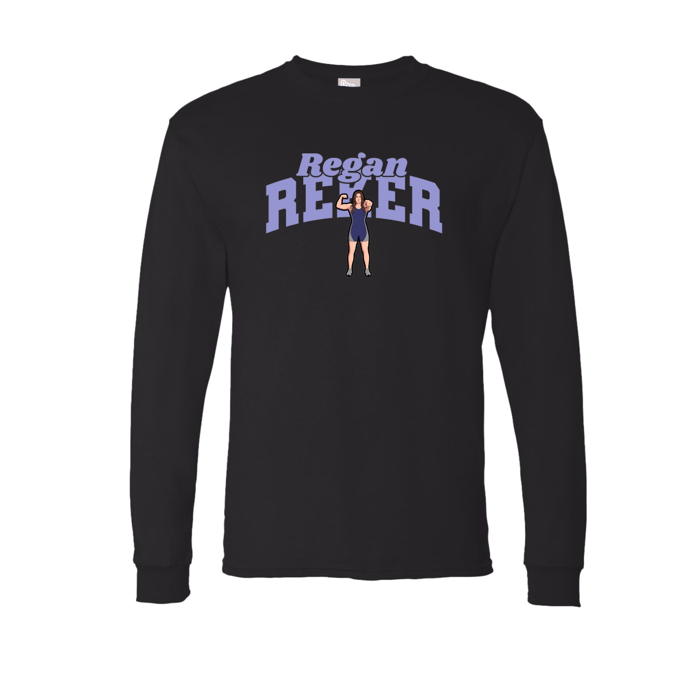 Long Sleeve Tee — Signature Arch in Black