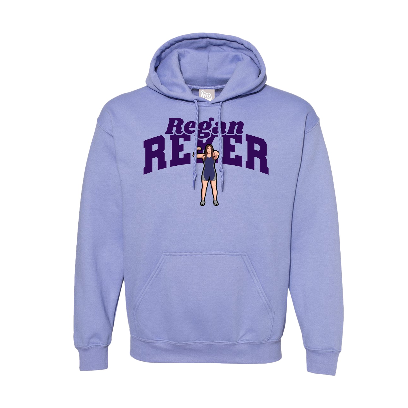 Hoodie — Signature Arch in Purple