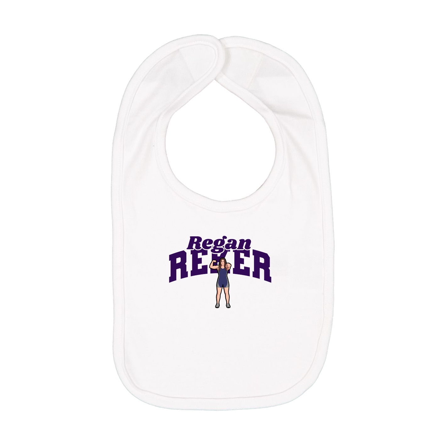 Infant Bib — Signature Arch in White