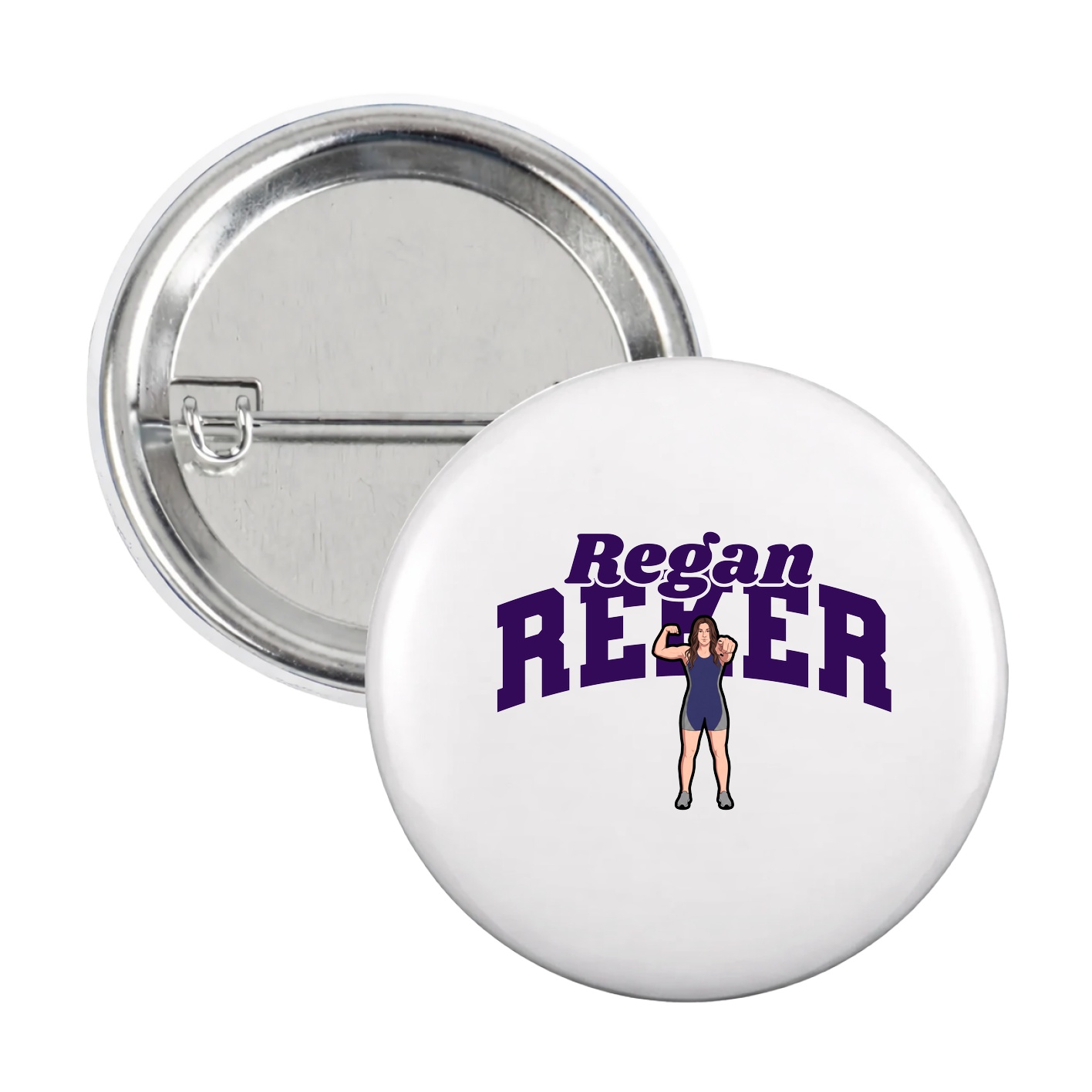 Game Day Button — Signature Arch in White