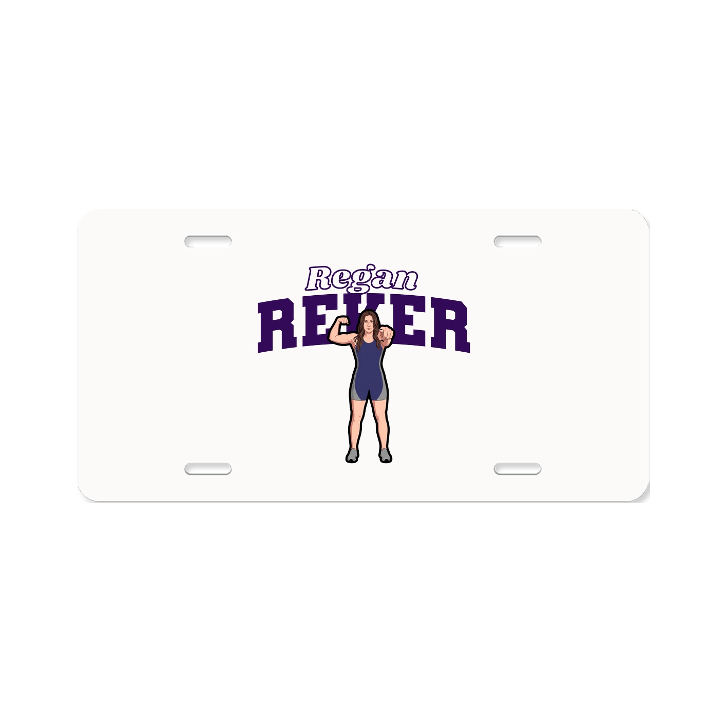 License Plate — Name Arch in Classic