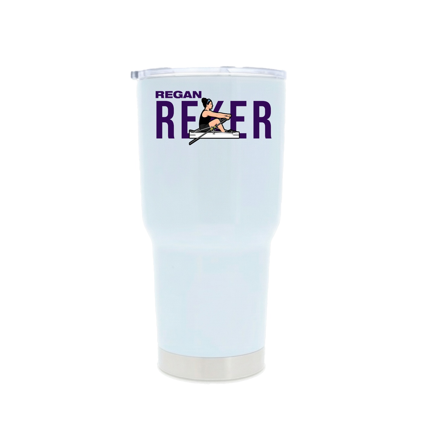 30oz Stainless Steel Tumbler — Player Name in White