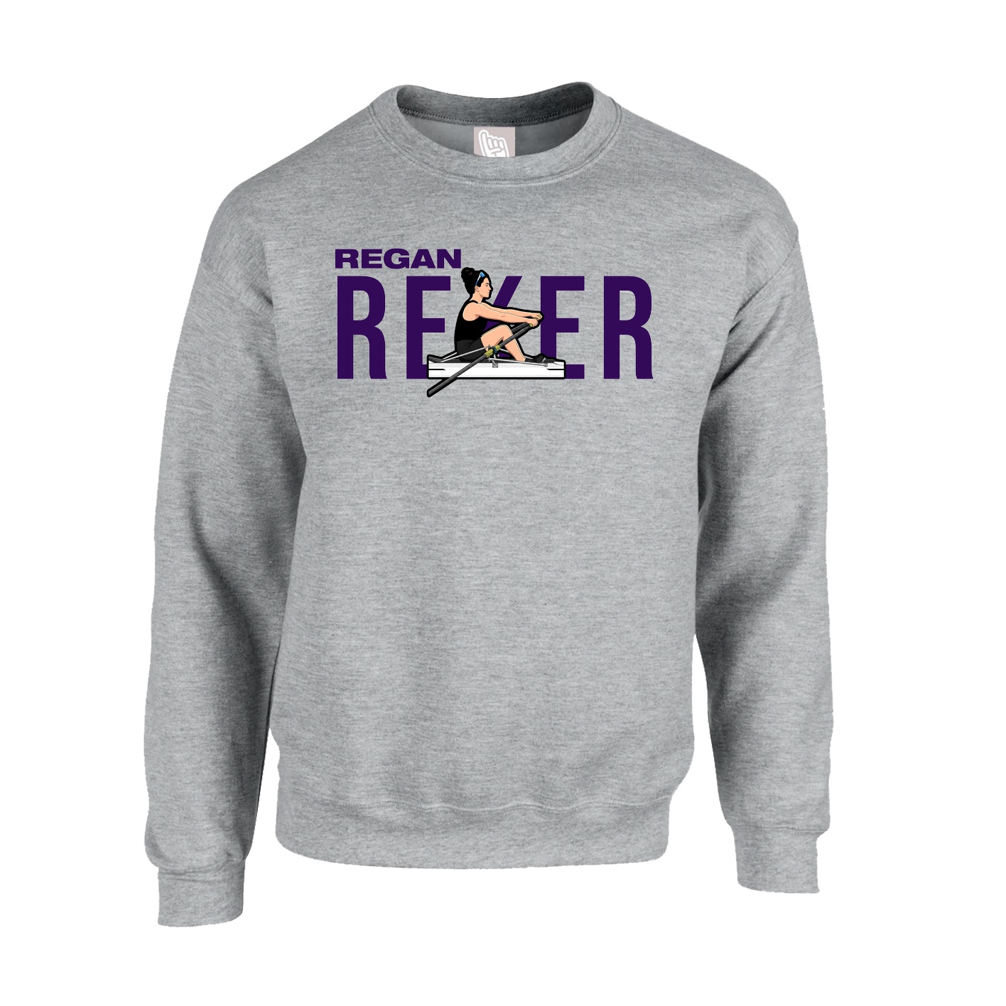 Fleece Crew — Player Name in Grey