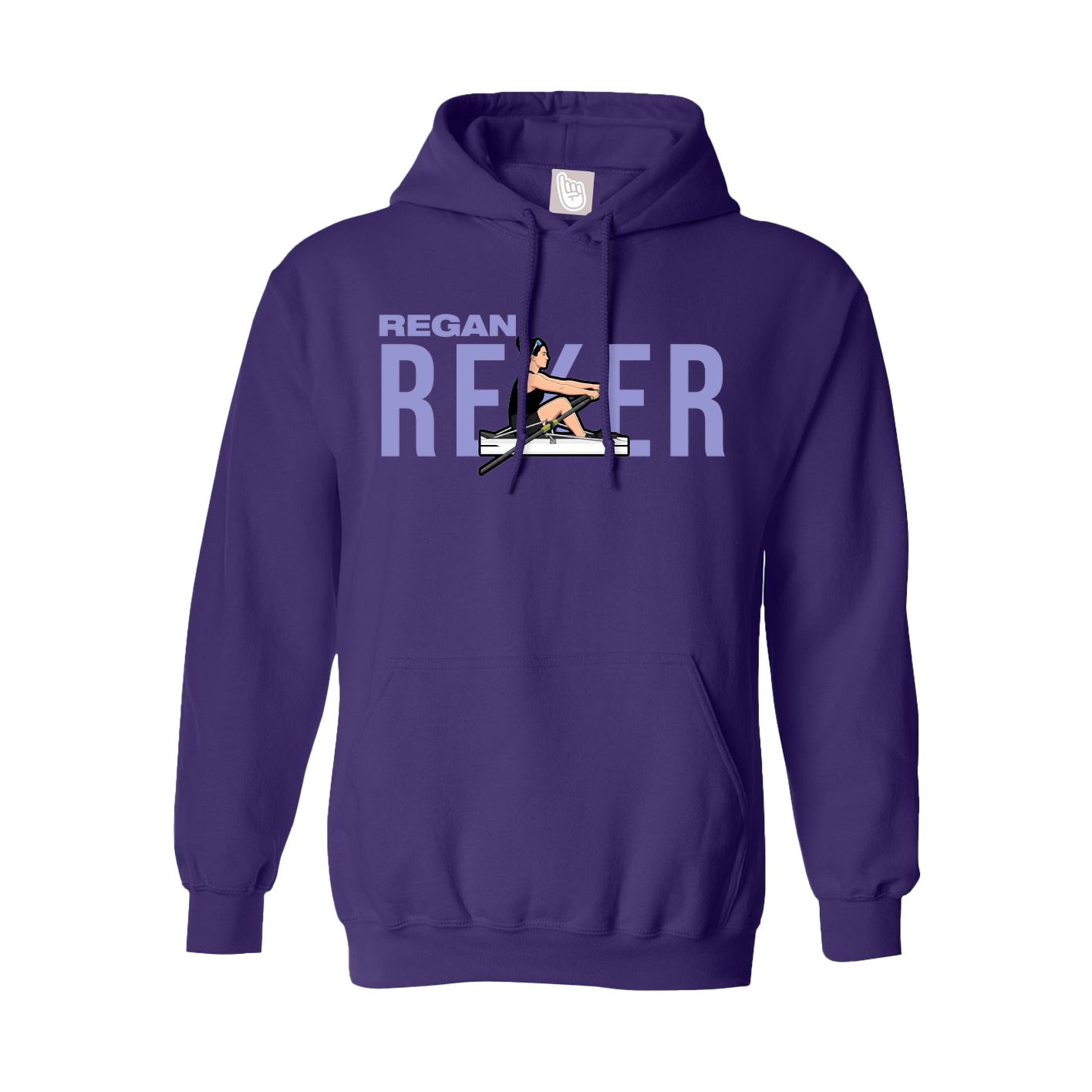 Youth Hoodie — Player Name in Purple