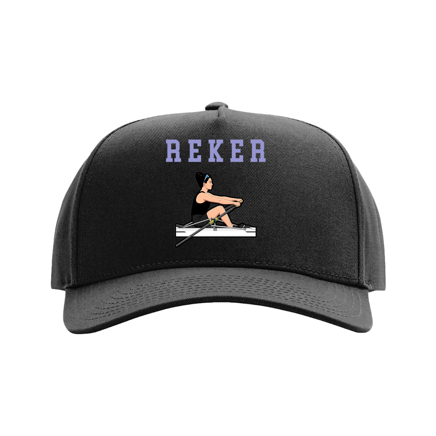 Full Fabric Five-Panel Champ Cap — Shirsey in Black