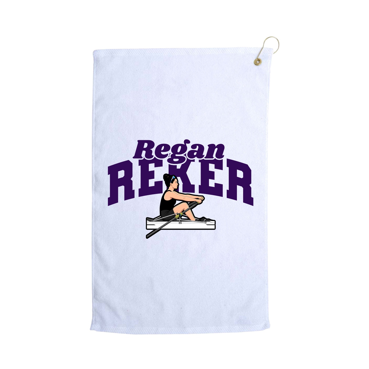 Golf Towel — Signature Arch in White