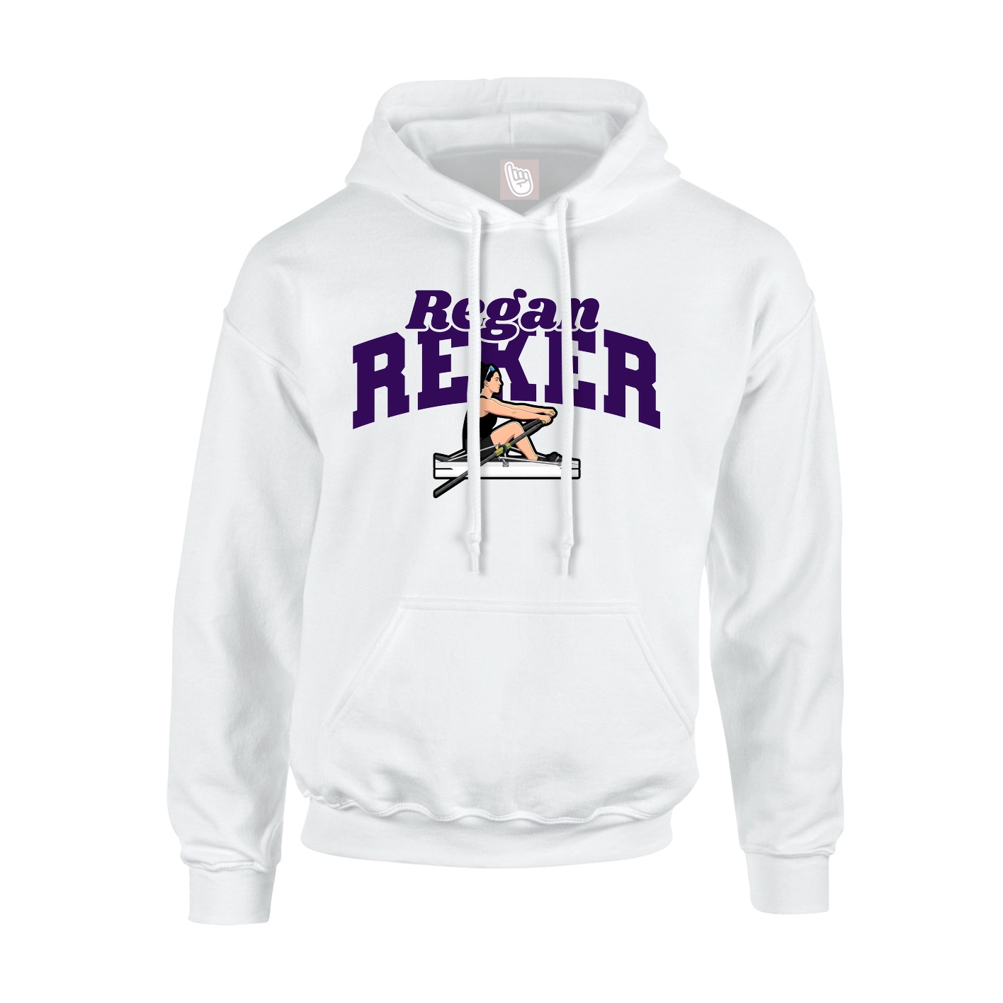 Hoodie — Signature Arch in White