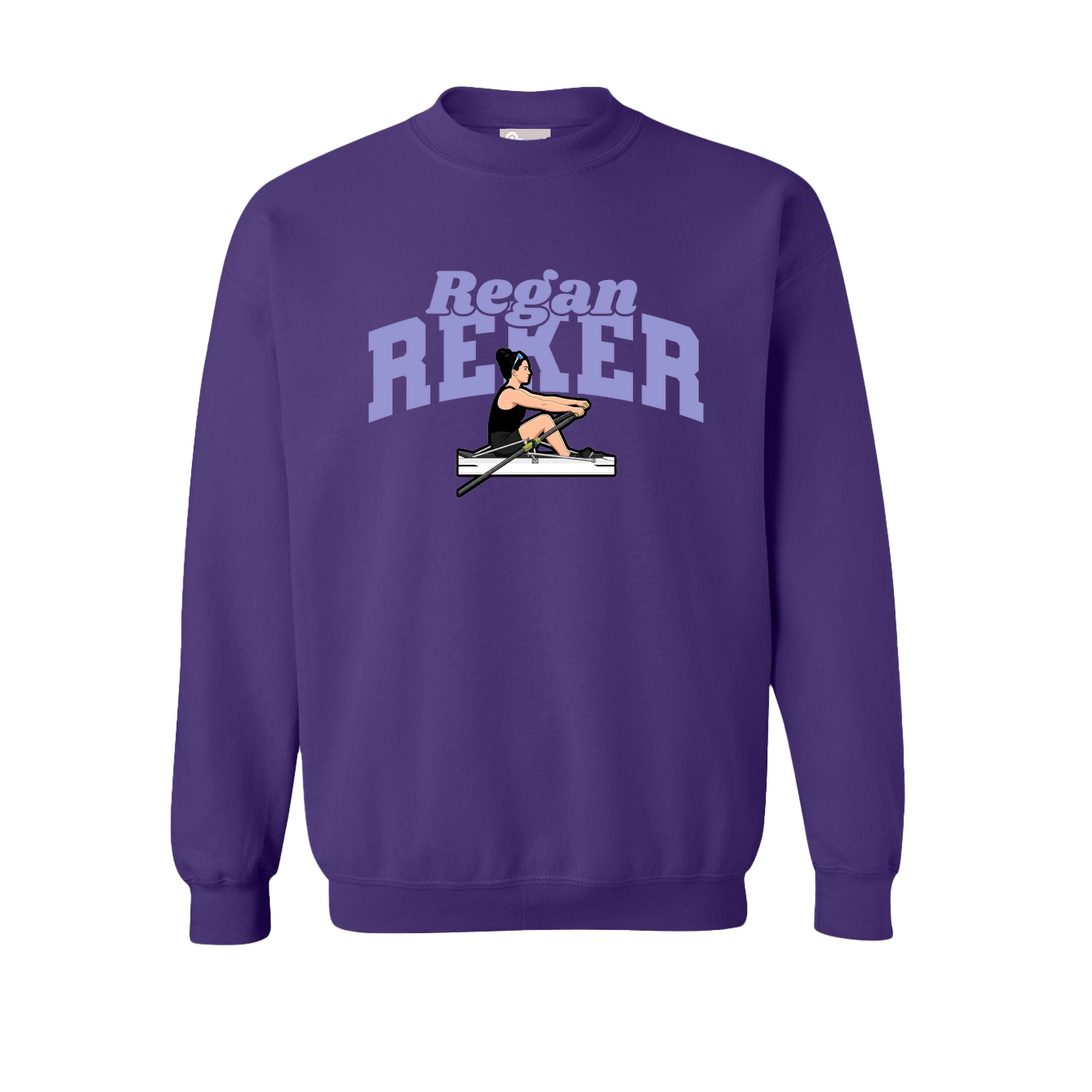Fleece Crew — Signature Arch in Purple