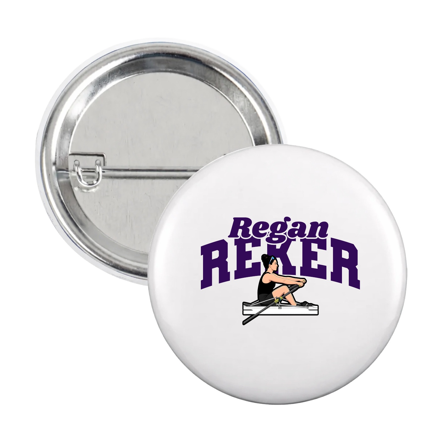 Game Day Button — Signature Arch in White