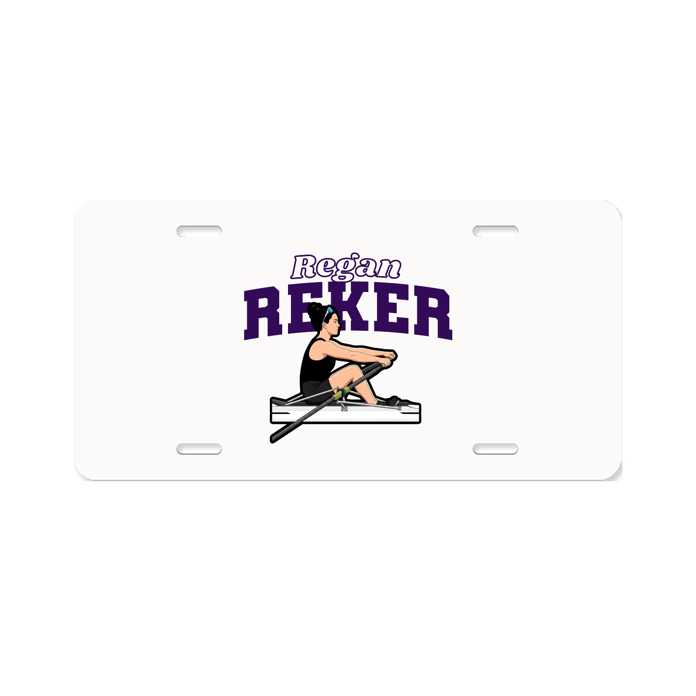 License Plate — Name Arch in Classic