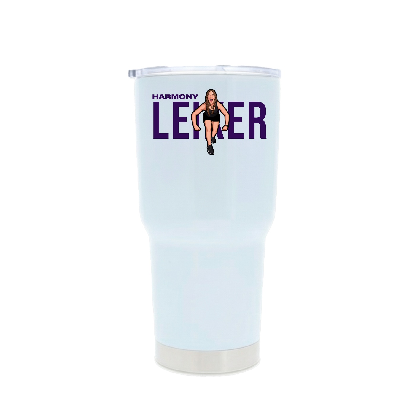 30oz Stainless Steel Tumbler — Player Name in White