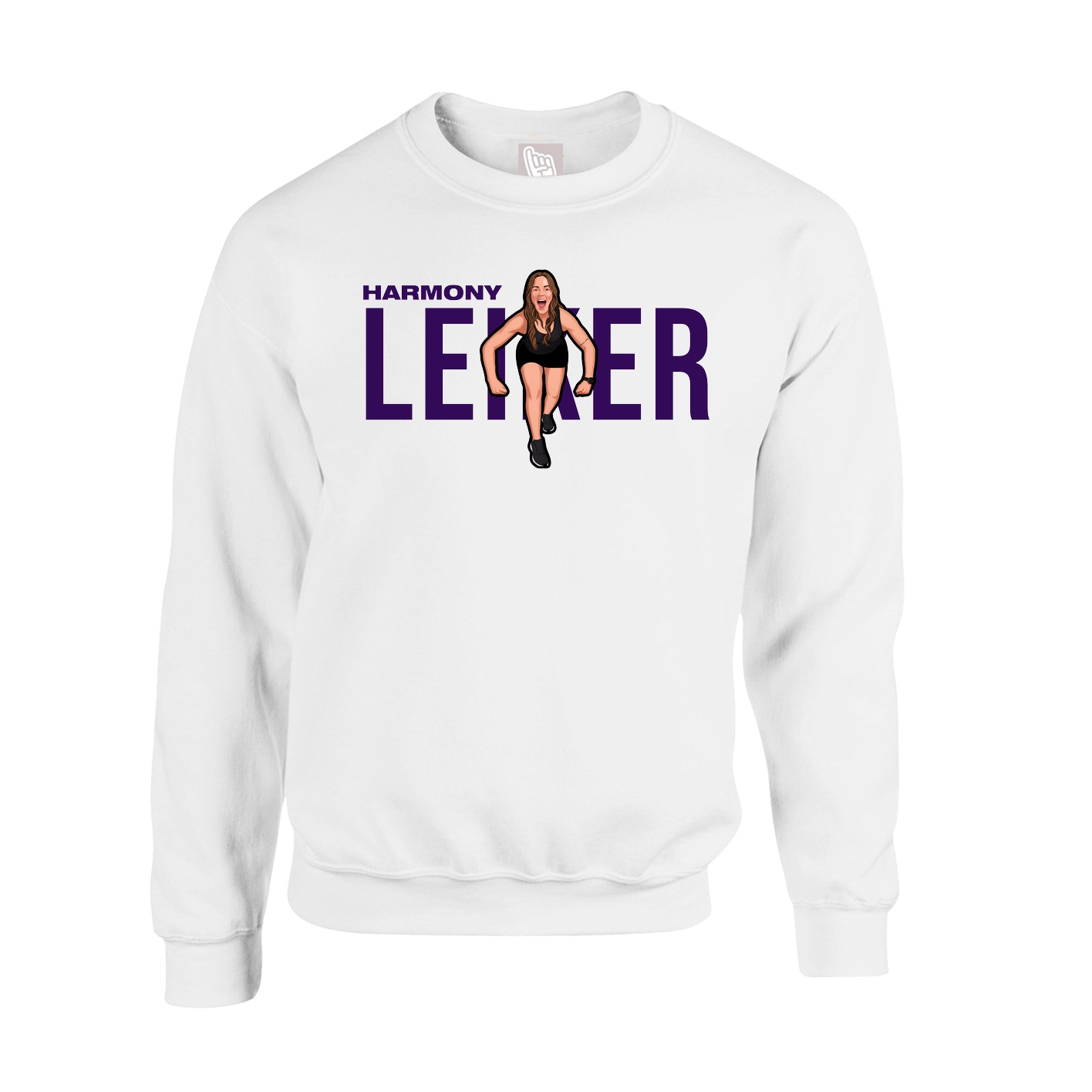 Fleece Crew — Player Name in White
