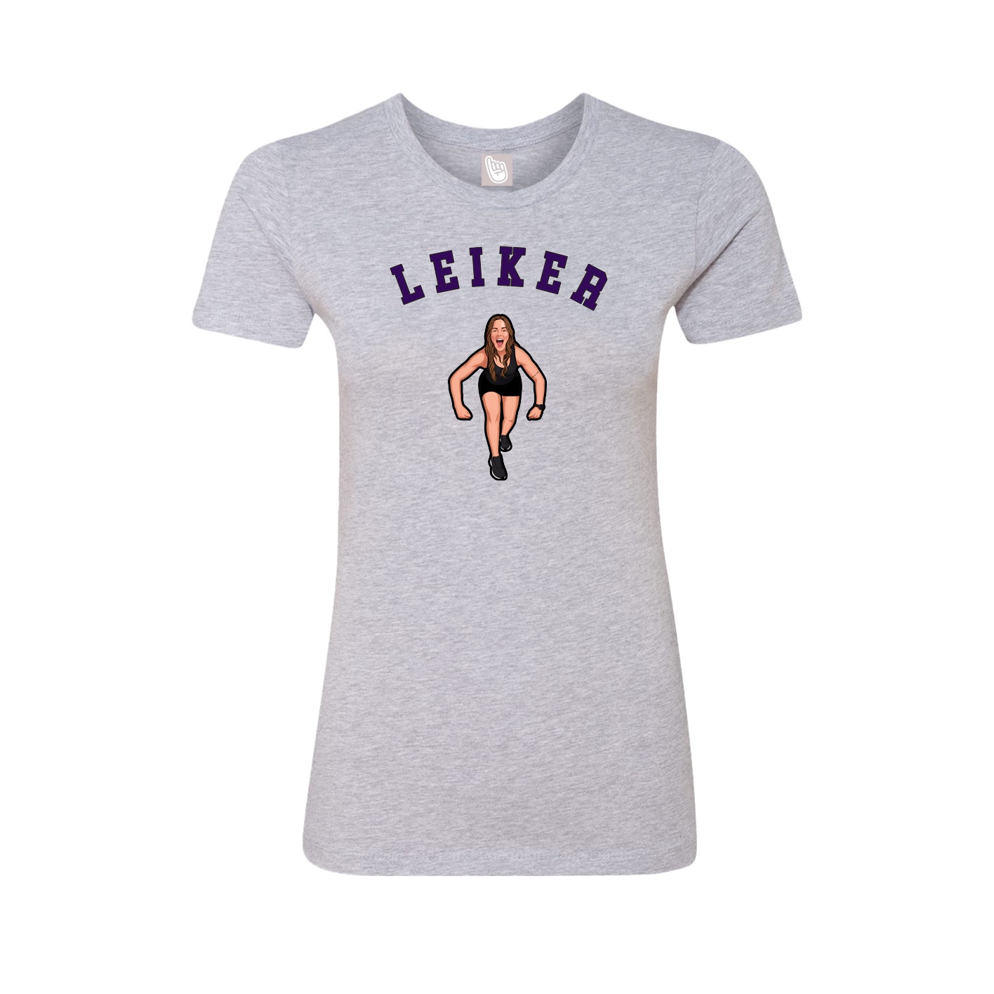 Fitted Women's Tee — Shirsey Arch in Grey