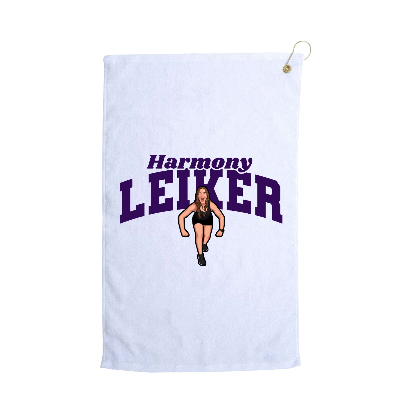 Golf Towel — Signature Arch in White