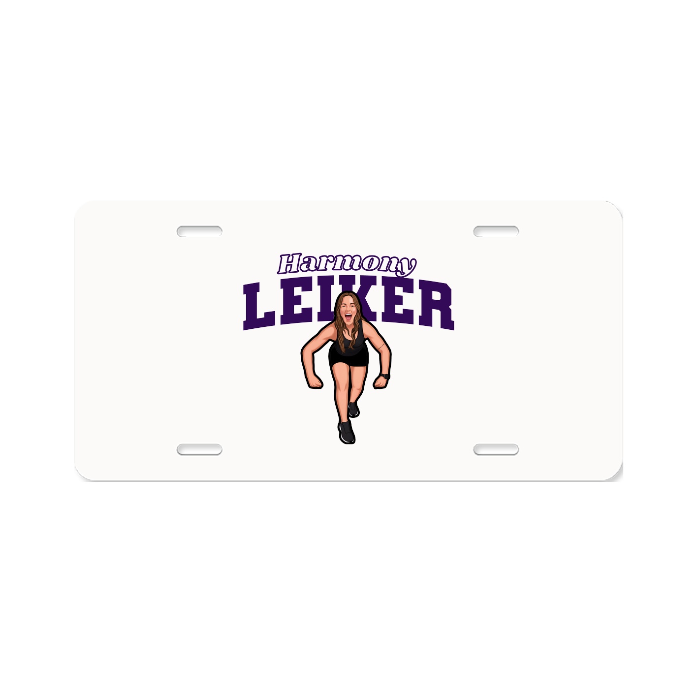 License Plate — Name Arch in Classic