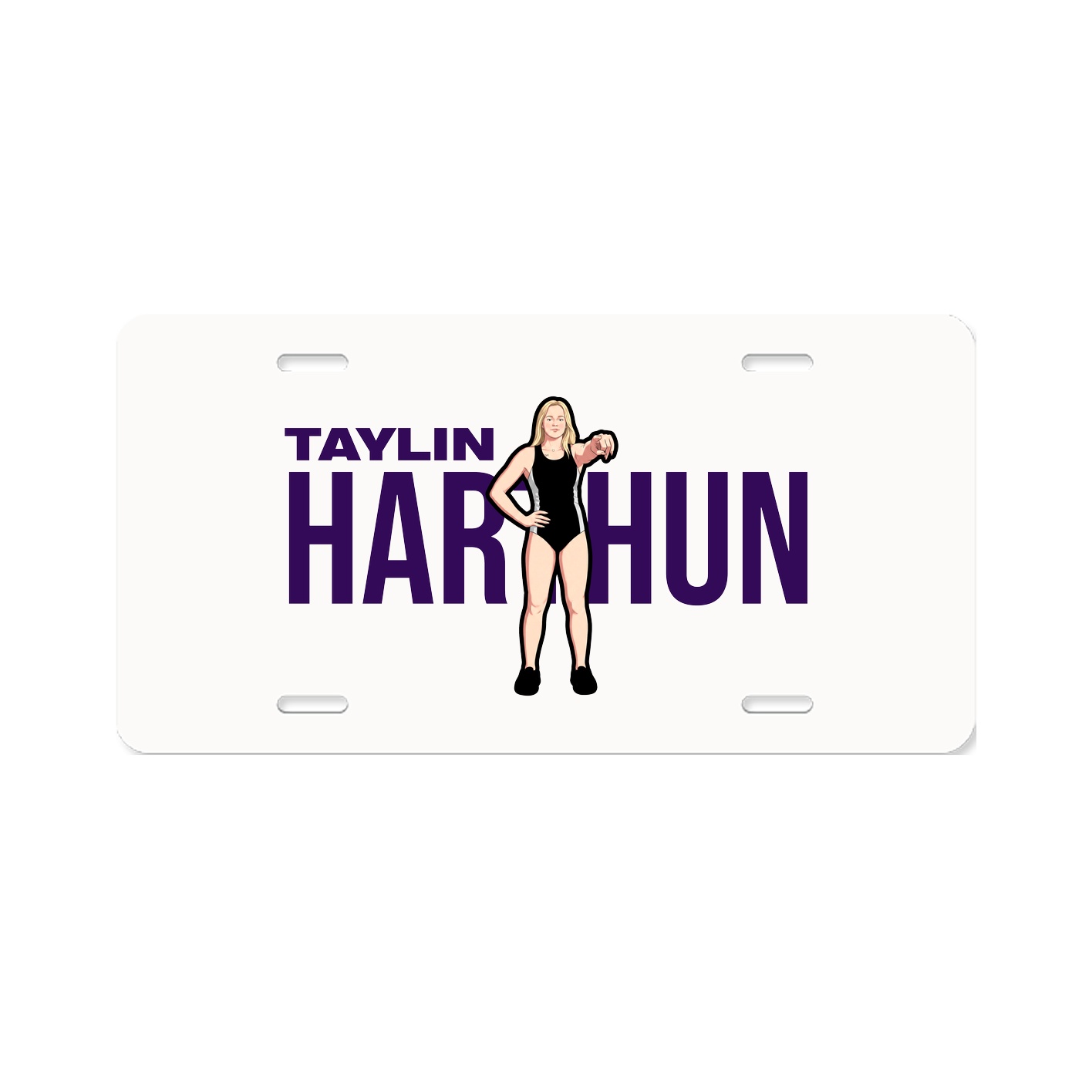 License Plate — Player Name in Classic