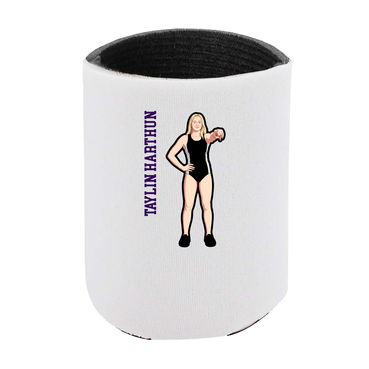 Can Holder — Name Vertical in White