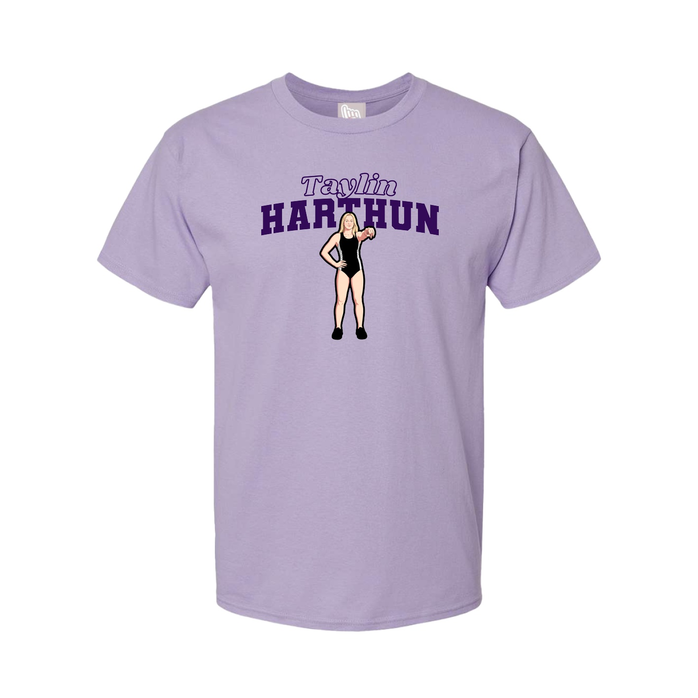 Youth Tee — Name Arch in Purple