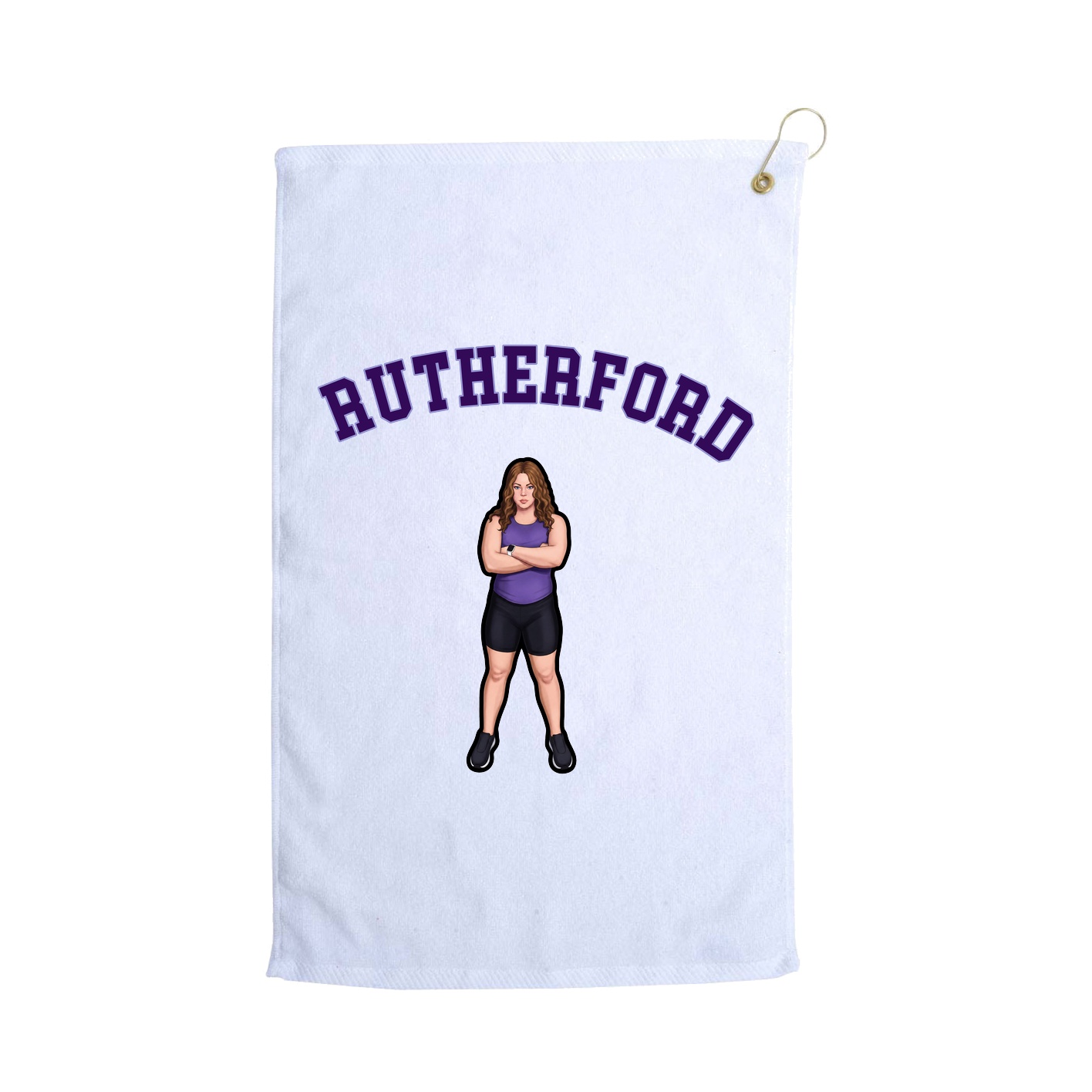 Golf Towel — Shirsey Arch in White