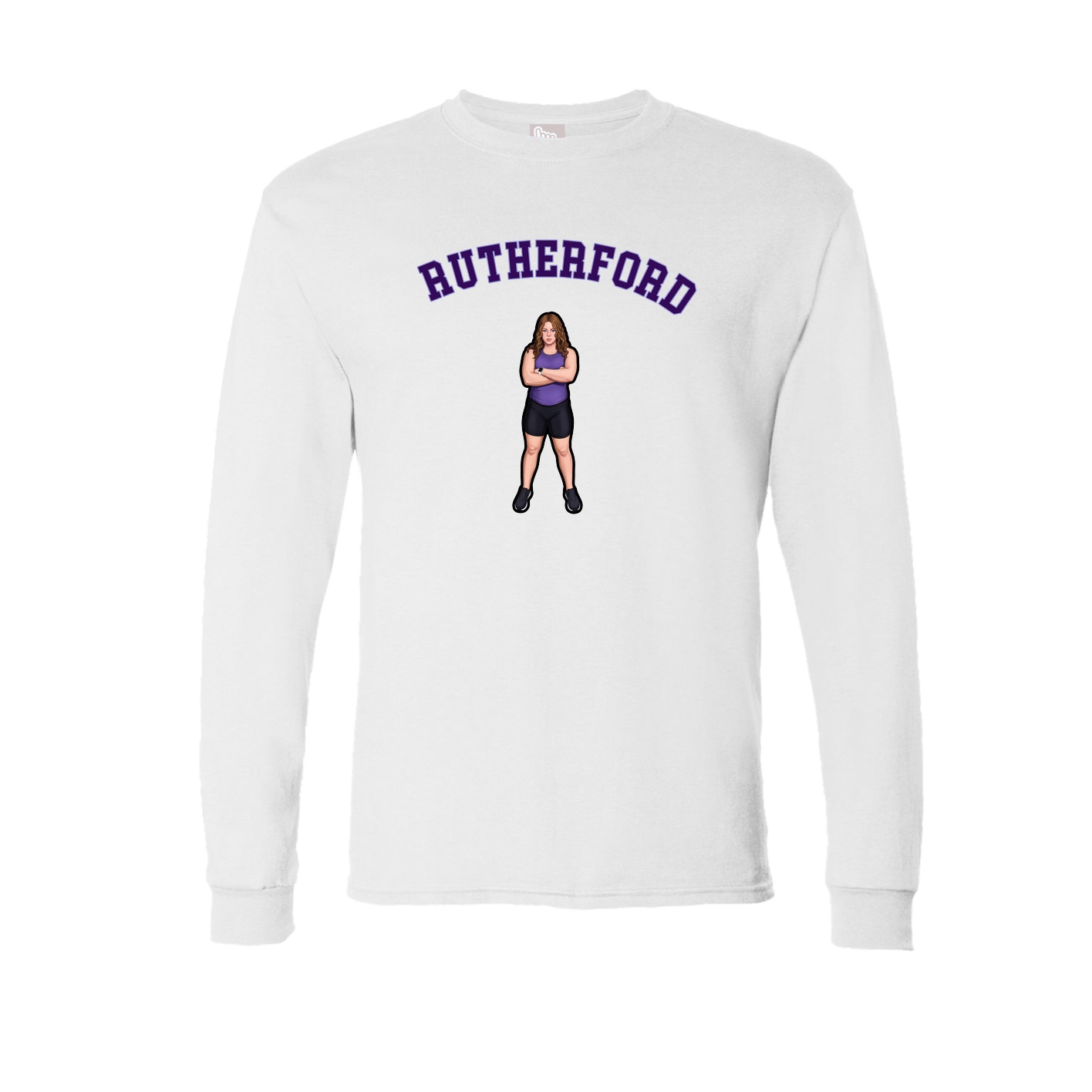 Long Sleeve Tee — Shirsey Arch in White