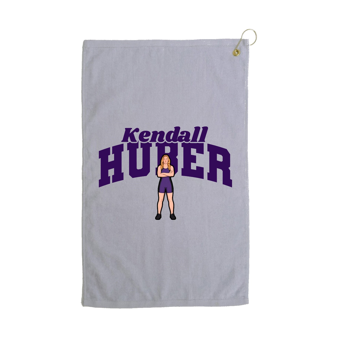 Golf Towel — Signature Arch in Grey