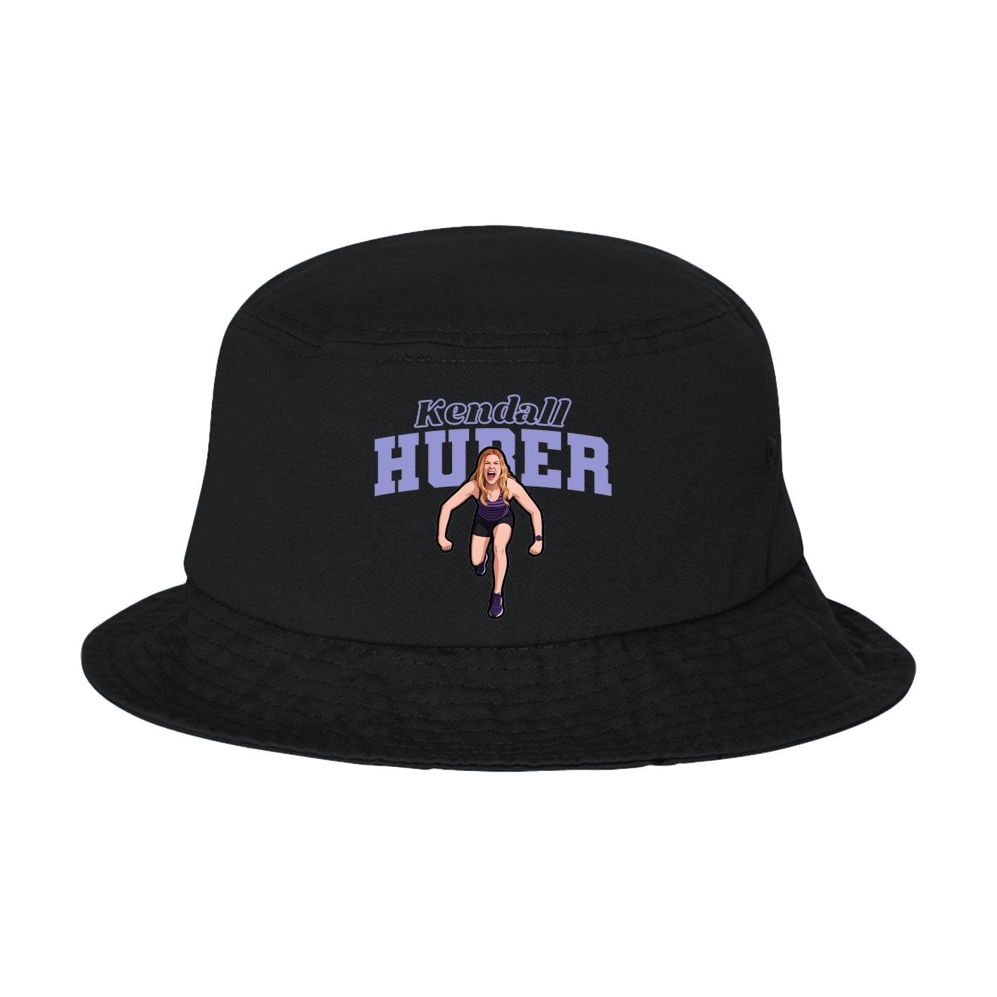 Bucket Cap — Name Arch in Black