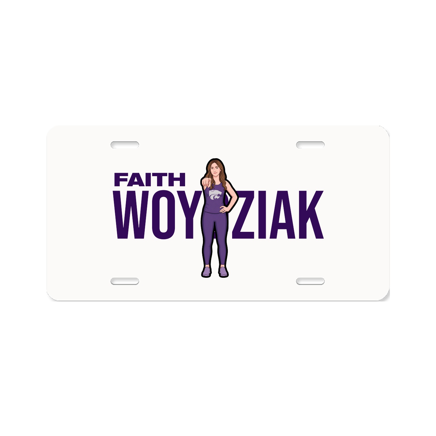 License Plate — Player Name in Classic
