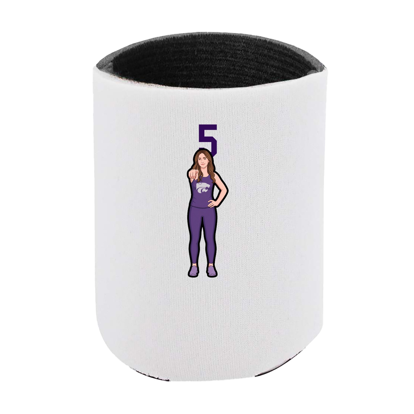 Can Holder — Number Top in White