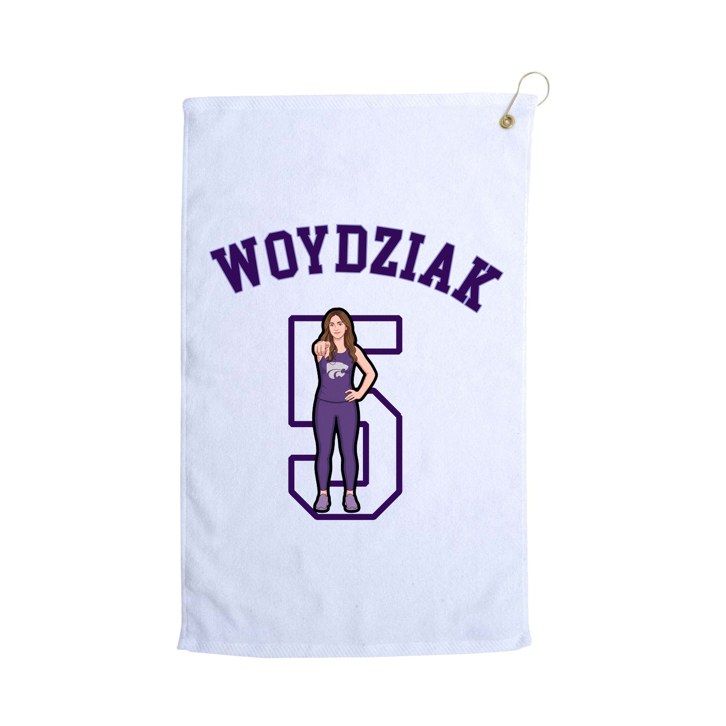 Golf Towel — Shirsey Arch in White