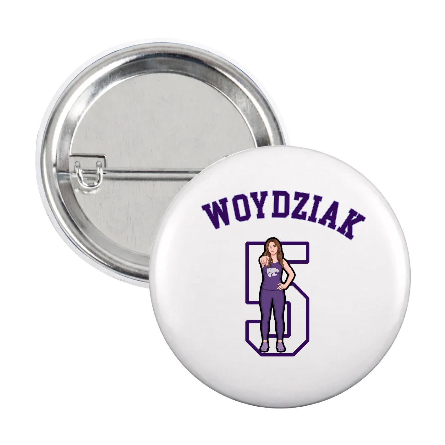 Game Day Button — Shirsey Arch in White