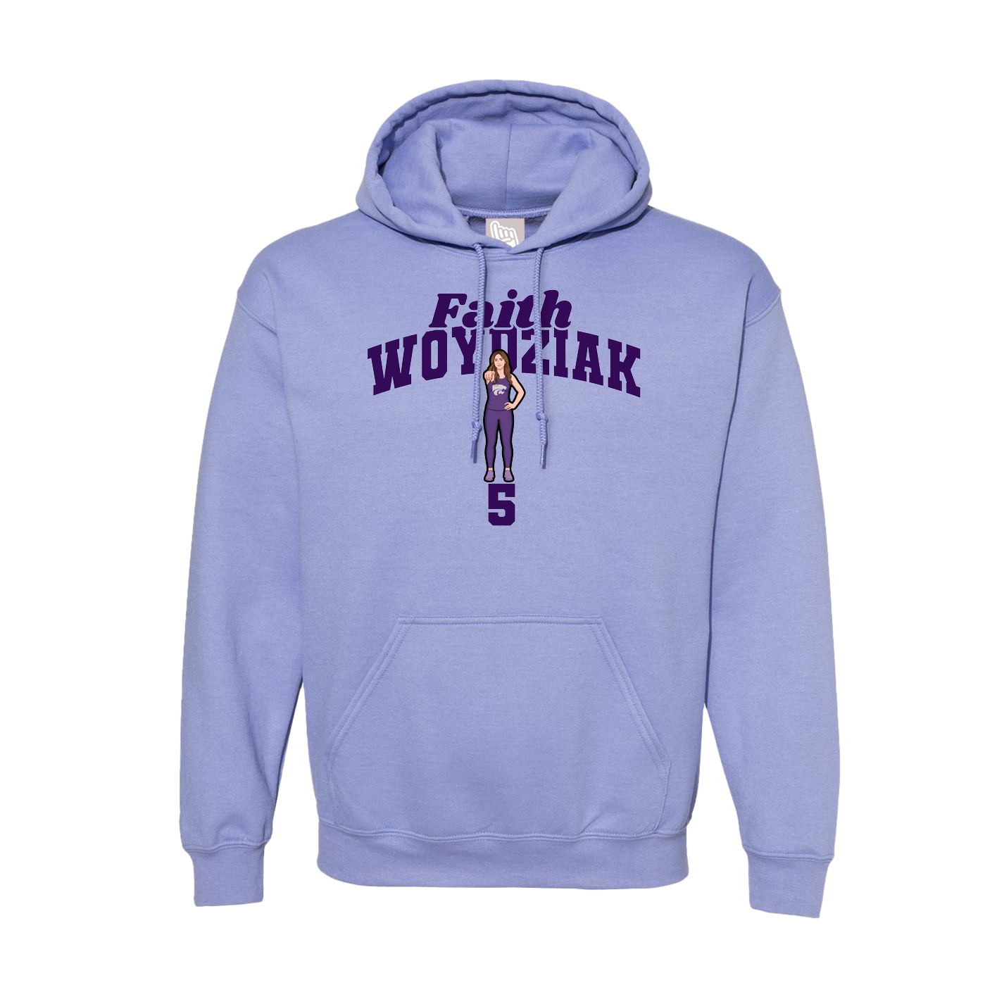 Hoodie — Signature Arch in Purple