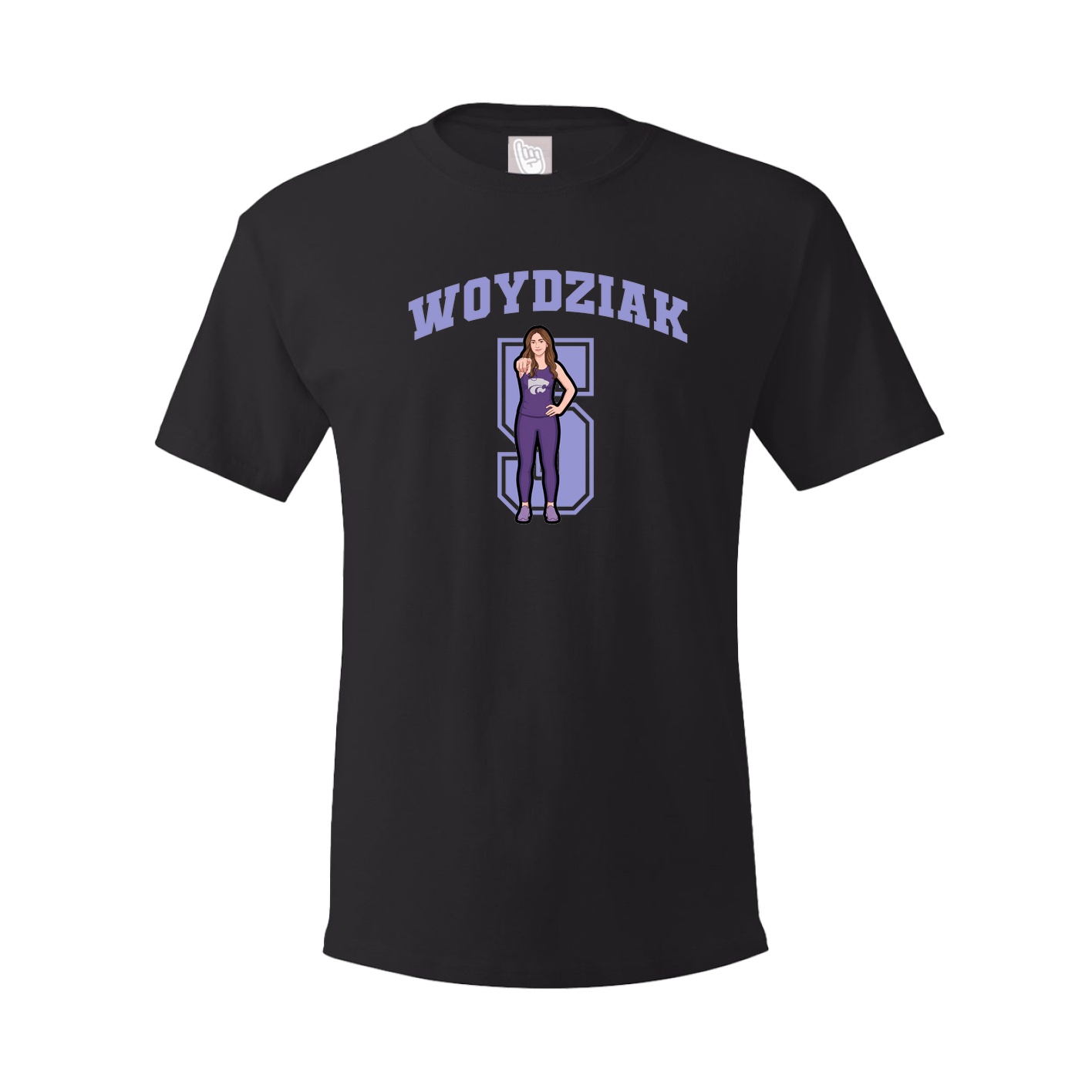 Youth Tee — Number in Black