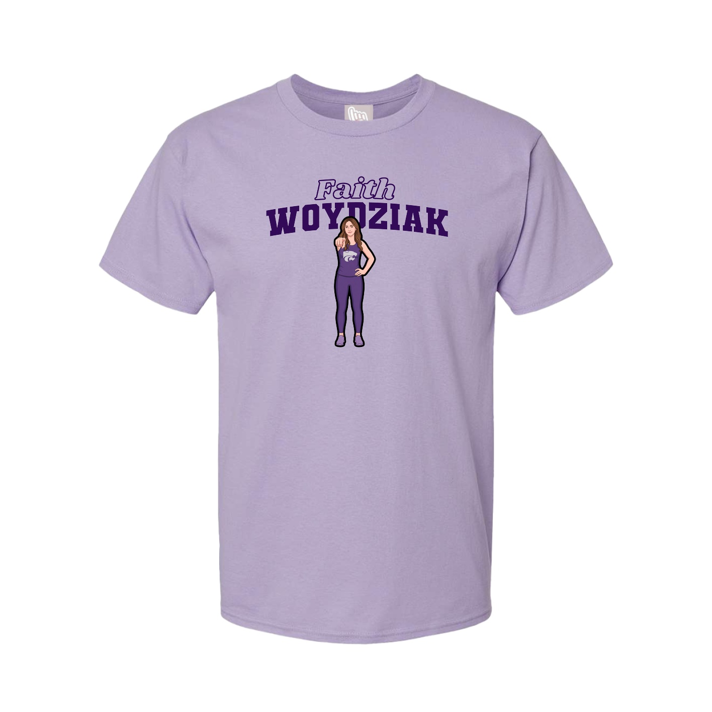 Tee — Name Arch in Purple