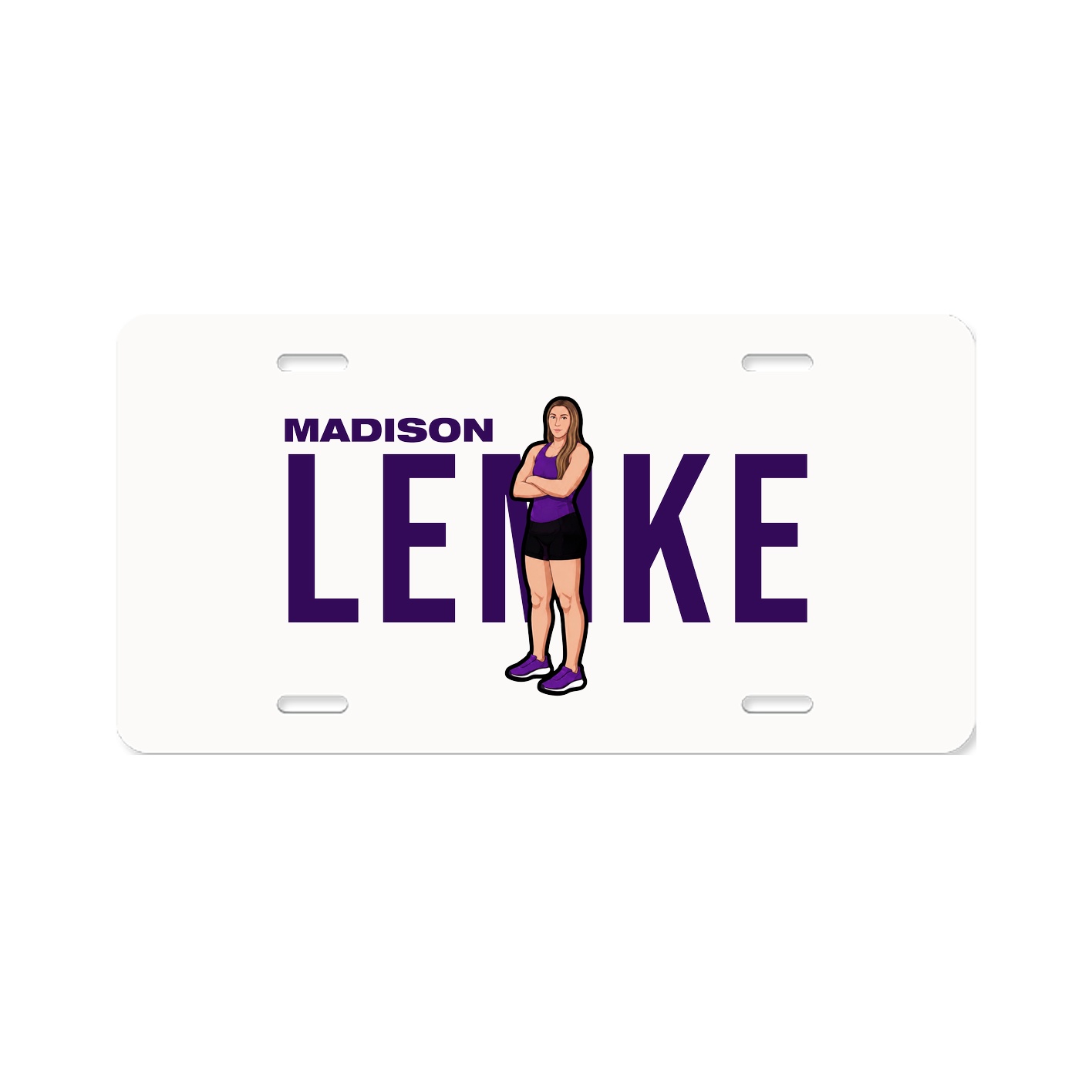 License Plate — Player Name in Classic