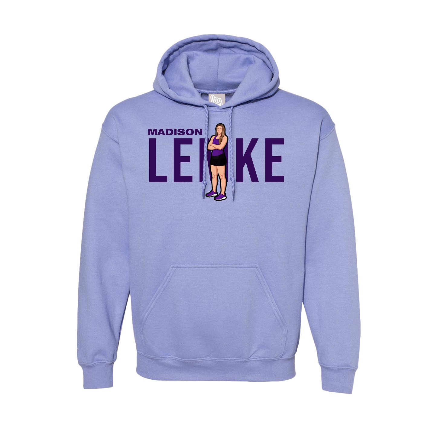Hoodie — Player Name in Purple