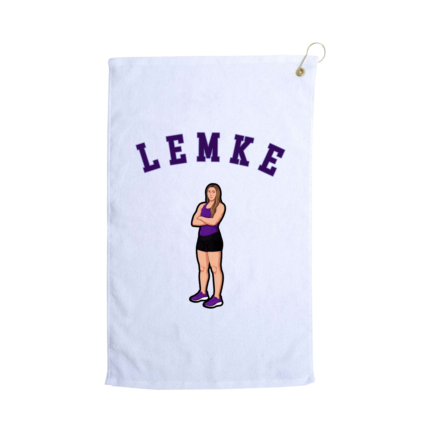 Golf Towel — Shirsey Arch in White