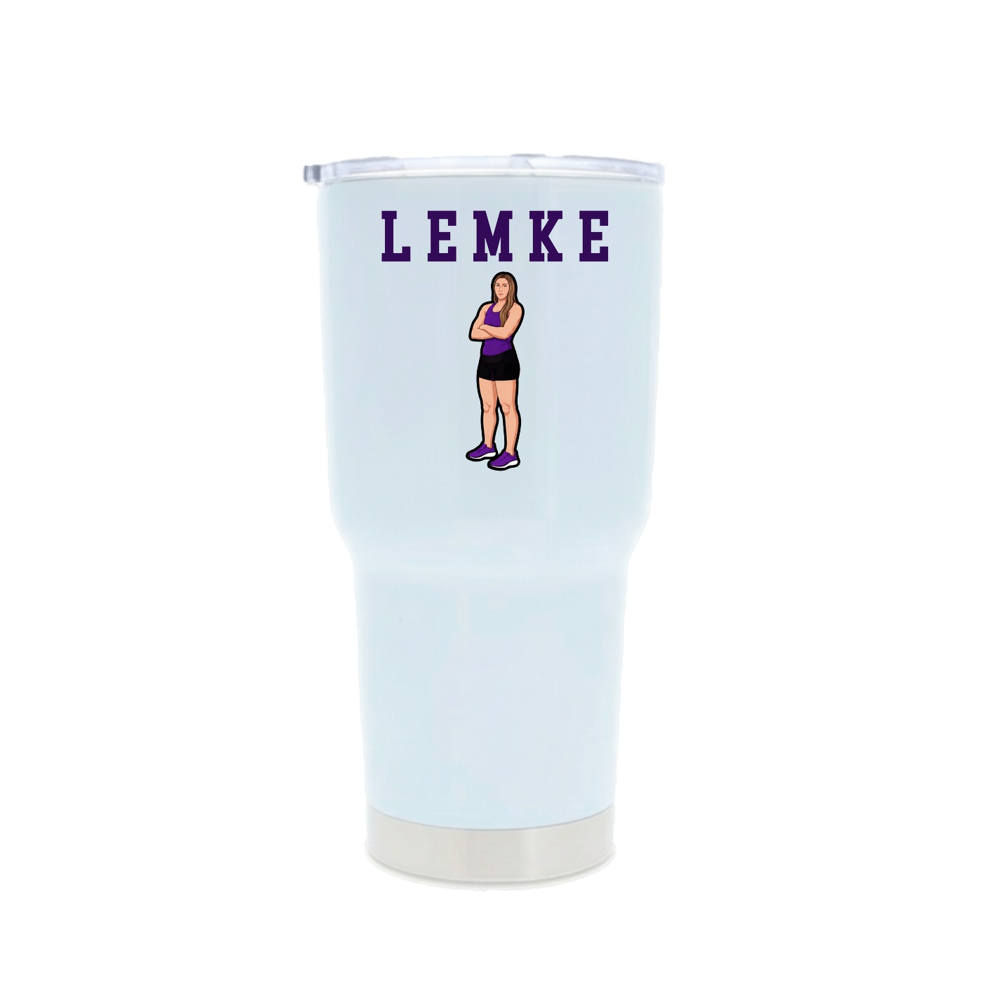 30oz Stainless Steel Tumbler — Shirsey in White