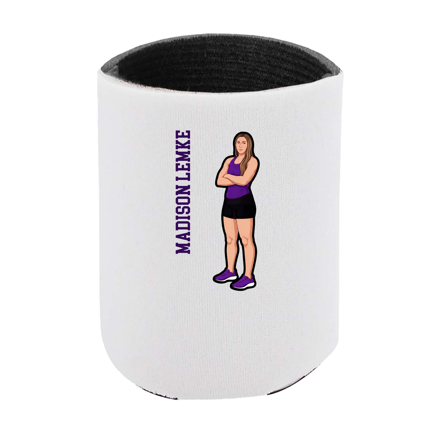 Can Holder — Name Vertical in White