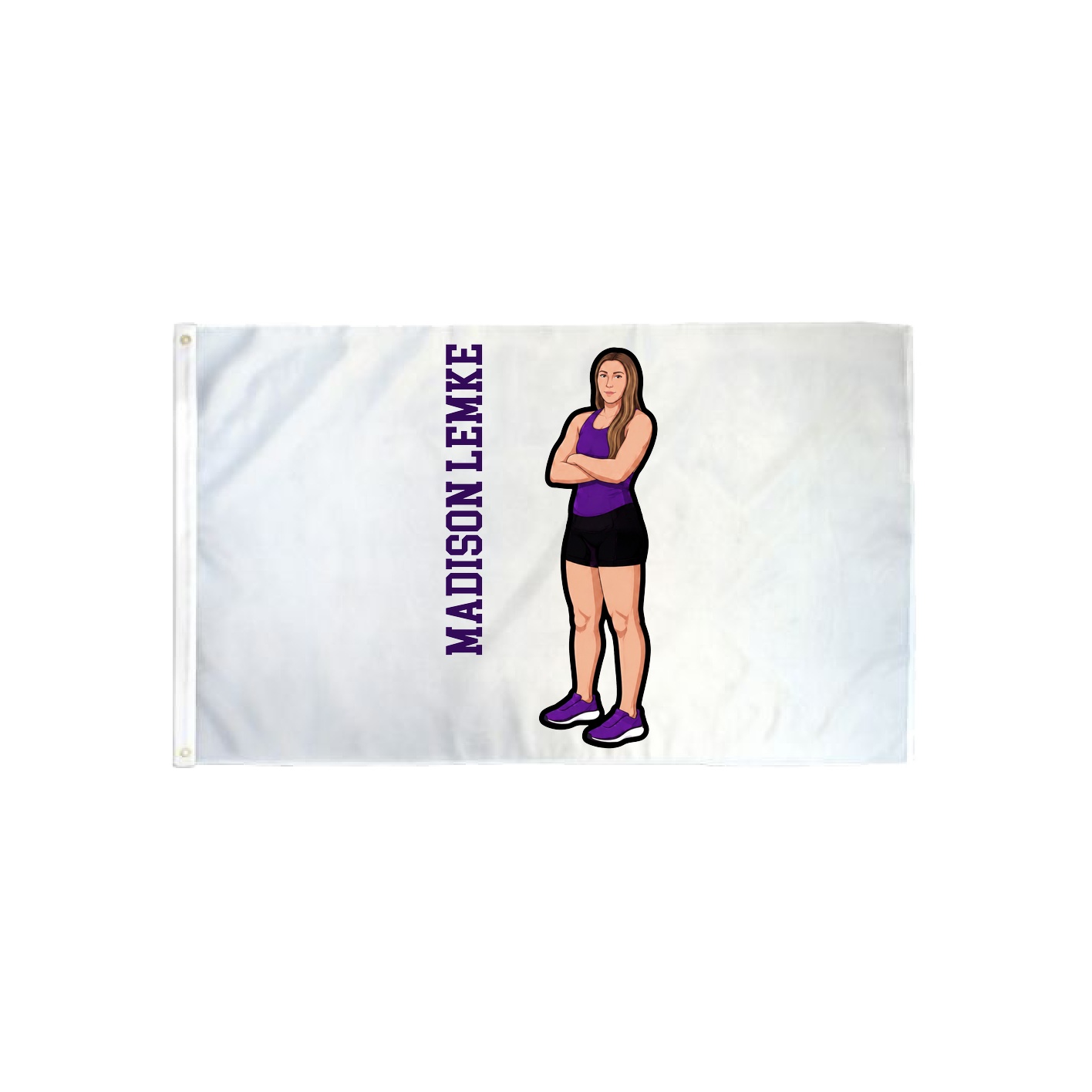3x5 Flag — Name Vertical in Classic
