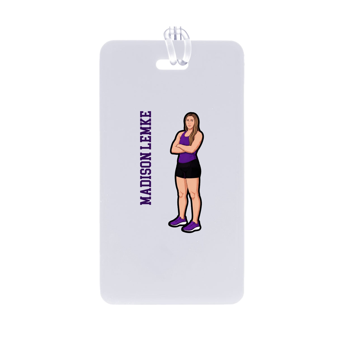 Bag Tag — Name Vertical in Classic